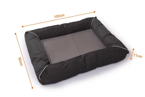 RAIKOU Plüsch Hundematte 80*60cm, 100*80cm, 120*90cm - Hundebetten aus weichem Plüsch mit abnehmbarem, waschbarem Bezug und rutschfestem Boden für optimalen Komfort und Sicherheit.
