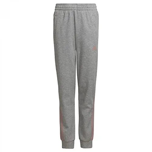 Adidas Girl's G 3S Pant - Atmungsaktives Design in Grey Heather/Wonder Mauve - Sonstige Hosen mit atmungsaktivem Gewebe und weichem Stoff für optimalen Tragekomfort und Bewegungsfreiheit.