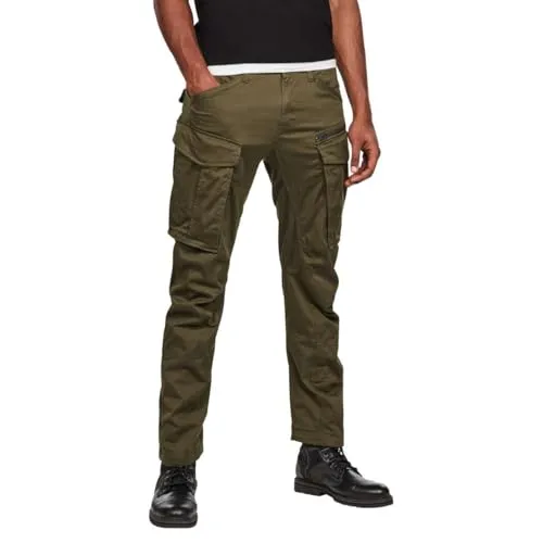 G-STAR RAW Herren Rovic Zip 3D Straight Tapered Pant in grün von G-STAR
