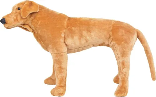 vidaXL Plüschtier Hund Labrador Stehend XXL - Hellbraun - Kuscheltiere: Lebensechtes Labrador Plüschtier aus hochwertigem, weichem Plüsch - der perfekte Spielkamerad für Kinder ab 36 Monaten!