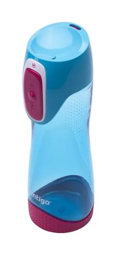 Contigo Trinkflasche Swish Autoseal, große BPA-freie Kunststoff Wasserflasche für Kinder, 100% auslaufsicher mit automatischer Verriegelung, für Sport, Kindergarten, Kita, Schule, 500 ml