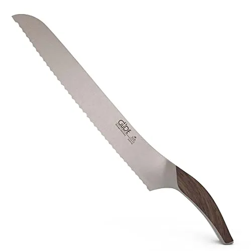 GÜDE Solingen Brotmesser geschmiedet 32 cm - Perfekte Schneidekunst aus Räuchereiche - Brotmesser aus der preisgekrönten SYNCHROS Serie, geschmiedet aus einem Stück, mit innovativem Griffdesign für herausragenden Komfort und Präzision beim Schneiden.