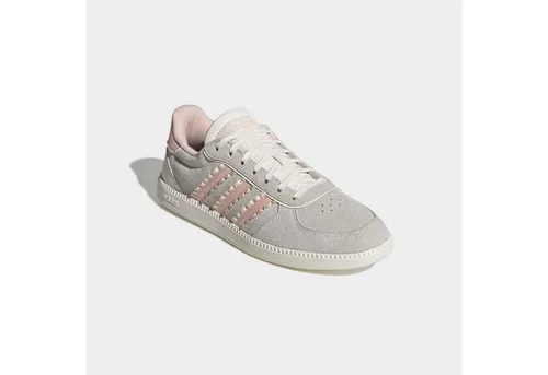 adidas Damen BREAKNET Sleek Shoes – Chalk White/Blush Pink/Off White, 42 EU - Stylische Damen-Sneaker mit regulärem Schnitt, aus Leder und Synthetik. Die Gummiaußensohle sorgt für optimalen Halt, während das CLOUDFOAM PLUS Fußbett für besonderen Komfort im Alltag sorgt.