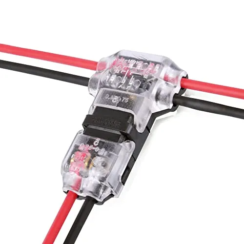 Kabelverbinder 2-polig T-Wasserhahn 3-Wege-Schnellspleiß