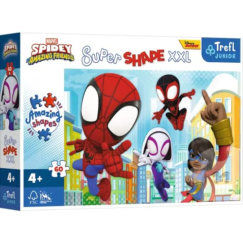 Junior Super Shape XXL Puzzle 60 Teile - Marvel Spiday