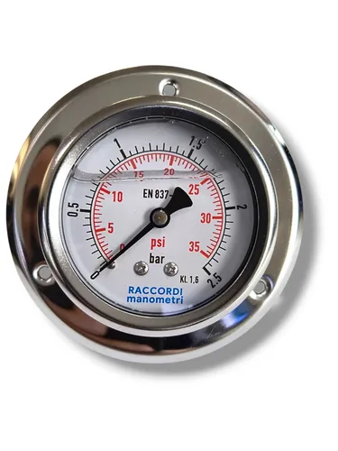 Manometer für Rückwandmontage 2,5 bar 63 Gewinde 1/4"