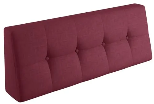 sunnypillow Palettenkissen 120x40x20/10cm Red in rot von sunnypillow