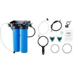 VEVOR Deionisiertes Wassersystem für Autowäsche, Wasserdeionisierer mit integriertem TDS-Messgerät, fleckenfreier Wasserfleckenentfernerfilter mit doppeltem Ausgangsmodus, für Autos / Wohnmobile