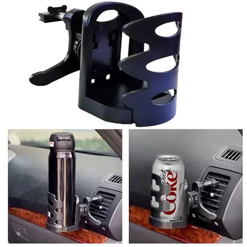 Auto Getränkehalter, Tragbarer Verstellbarer Becherhalter für die Lüftungsschlitze, Getränkehalter Einstellbar für Getränkedosen Thermobecher Kaffeetasse, für Cup Durchmesser innerhalb von 7,5cm
