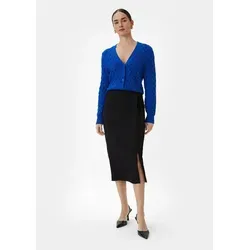 comma Midirock mit Bindegürtel in schwarz von comma,