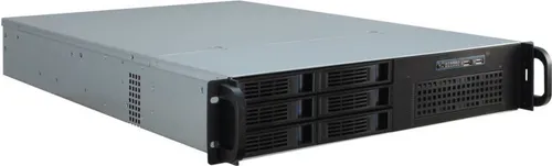 Inter-Tech IPC 2U-2406 Rack-Gehäuse - PC-Gehäuse für Rack-Montage, 2U Größe, ideal für SSI EEB Mainboards, bietet Hot-Swap-Funktionalität für einfache Festplattentausch.