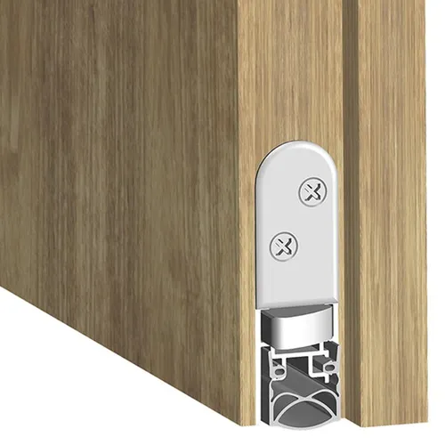 Athmer Türdichtung SCHALL-EX ULTRA 710mm - Geräuschreduzierend - Türdichtungen, zweiseitige Schallisolierung mit Aluminium-Oberfläche, ideal für ruhige Wohnräume und Büros.