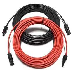 smartEC Solarkabel Verlängerungskabel 4 - 6mm² mit Stecker 2x 15m - Hochwertiges Solarkabel für langlebige Verbindungen, IP68 wasserdicht, UV-beständig und mit TÜV-Zertifizierung für eine Lebensdauer von bis zu 25 Jahren.