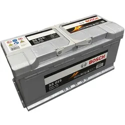 Bosch S5 015 Autobatterie 12V 110Ah 920A - Autobatterien mit 110Ah Kapazität, wartungsfrei und ausgestattet mit PowerFrame®-Technologie für optimale Leistung und lange Lebensdauer.