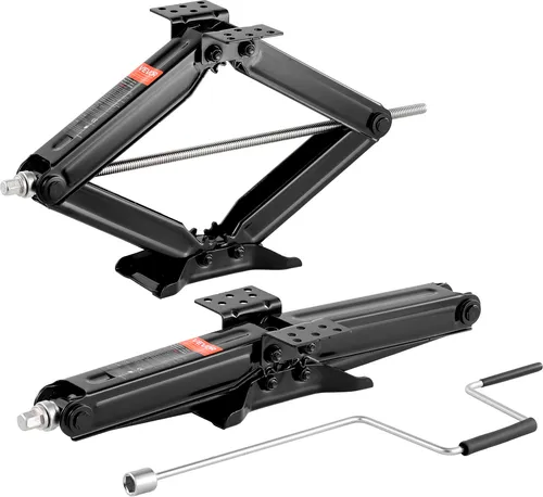 VEVOR RV Scherenwagenheber 2 Stk. 2948kg Tragfähigkeit - Wagenheber & Unterstellböcke, ideal für RVs mit einer Tragfähigkeit von bis zu 2948 kg und einem flexiblen Hubbereich von 103-595 mm.