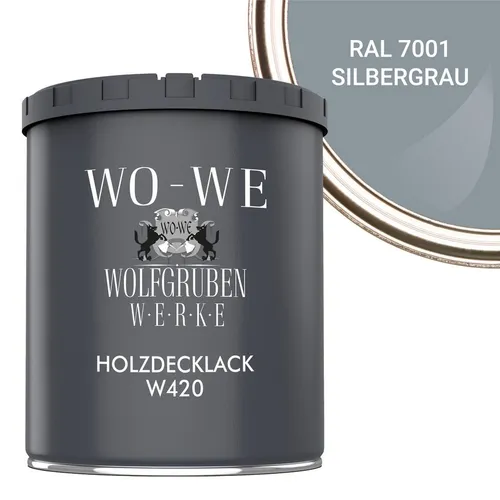 WO-WE Holzlack Holzfarbe Wetterschutzfarbe Holzanstrich W420, 1-10L, Seidenglänzend, Wasserbasis