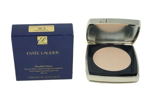 Estée Lauder Double Wear Stay-in-Place Matte Powder Foundation 12 g - 02 2C2 Pale Almond - Kompakte Foundation für makellose Abdeckung, kontrolliert Öl und Glanz bis zu 12 Stunden. Ideal für ein elegantes, mattes Finish und vielseitig einsetzbar.