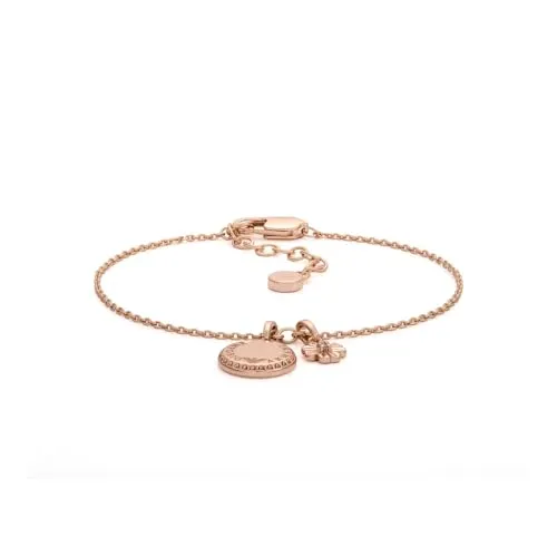 Emporio Armani Damenarmband aus Edelstahl oder Messing mit roségoldenem Karabinerverschluss