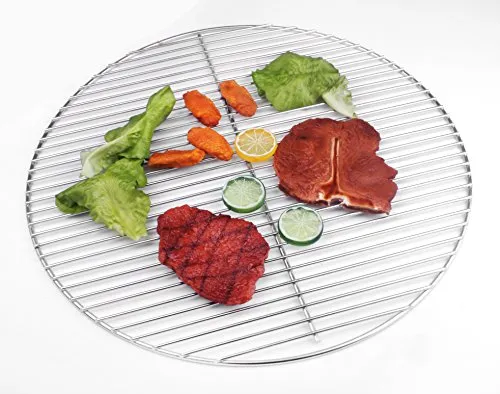 HeRo24 Edelstahl Grillrost 54,5 cm 6/4 mm Stäbe für Kugelgrill 55 56 57 cm auch für Weber