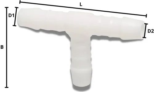 Schlauchverbinder Kunststoff T-Stück 25 mm