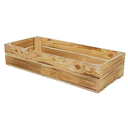 Kistenkolli Altes Land Schublade geflammt (für das obere Fach) für Sitzbank TV-Tisch aus Holz Maße 47,5x29x13,5cm L x T x H