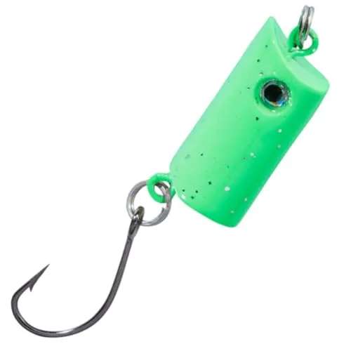 Balzer Forellen Pellet Popper 2cm 3g - Forellenköder, Farbe:Chartreuse-Glitter