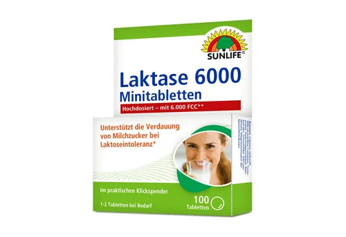 Sunlife Laktase Tabletten 6.000 FCC