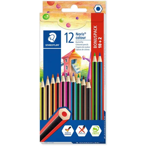 Staedtler Buntstift Noris colour, 10 + 2 Kartonetui