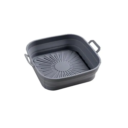 INF Zusammenklappbare quadratische Silikonform für Fritteuse 17,5 cm