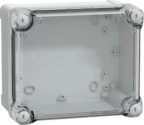 Schneider Electric PanelSeT TBS NSYTBS191610HT Wand-Gehäuse - Steckdosenleisten - Robustes ABS-Gehäuse mit IP66 und IK07 Schutz, ideal für Wandmontage in anspruchsvollen Umgebungen.