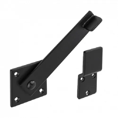 Gartentorfalle Gartentor Verschluss Riegel Falle schwarz Torfalle 155 mm Stahl