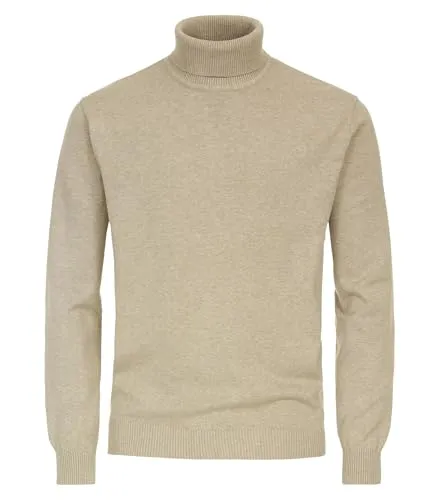 Redmond - Herren Rollkragen Pullover (501), Größe:5XL, Farbe:Beige (212)