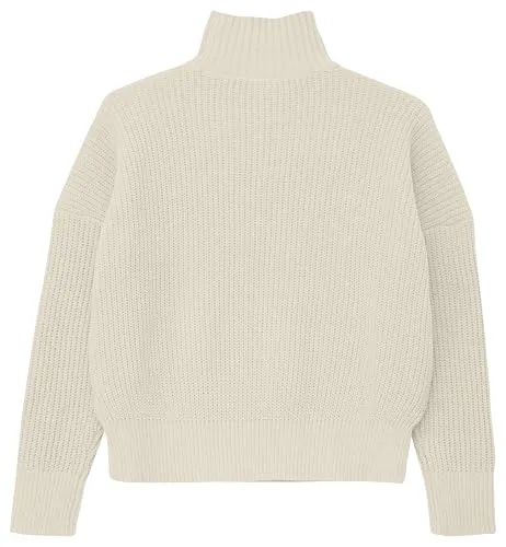 s.Oliver Pullover mit Stehkragen – Loose Fit in beige von s.Oliver