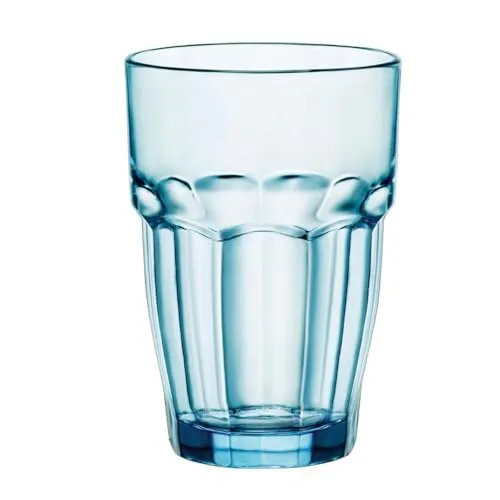 Bormioli Rocco Rock Bar Lounge Ice Longdrink 370ml, blau, gehärtetes Glas