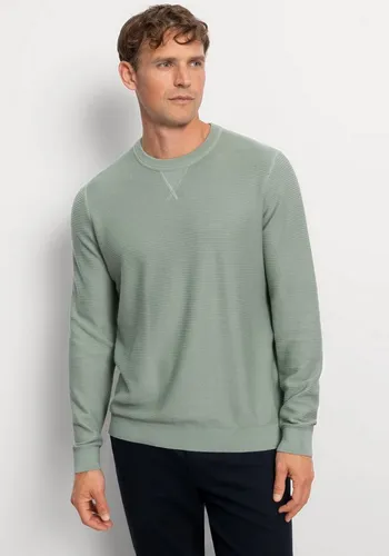 OLYMP Herren Pullover Rundhals Casual - Pullover für Herren im 978 Knit Regular Fit, aus strukturierter Strickware in hellgrün, ideal für lässige Anlässe und angenehm zu tragen.
