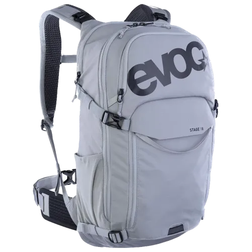 Evoc Stage 18 Fahrradrucksack 2024 - Vielseitiger MTB-Rucksack mit AIR FLOW CONTACT SYSTEM für optimale Rückenbelüftung und Bewegungsfreiheit – ideal für anspruchsvolle Touren.