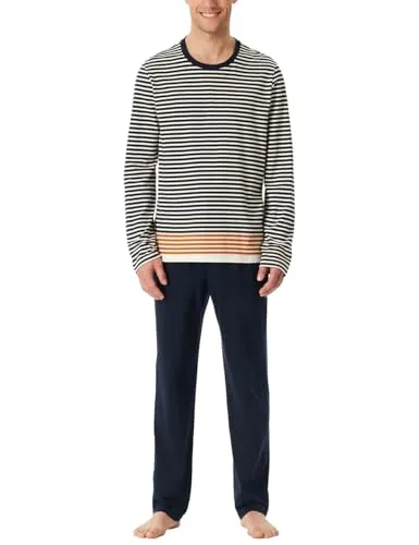 Schiesser Herren Schlafanzug lang - Bequemes Nightwear Set - Hochwertiger Schlafanzug für Herren von Schiesser, ideal für entspannte Nächte. Aus angenehmem Material gefertigt, sorgt er für optimalen Komfort und Wärme.