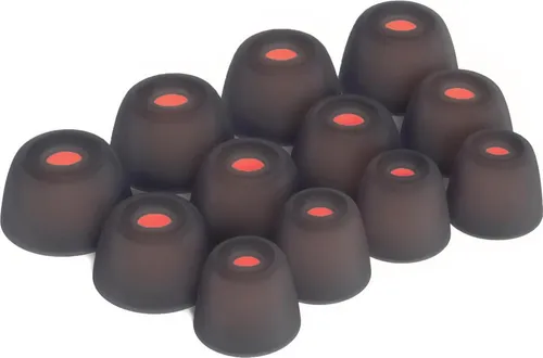 Silikon Ohrstöpsel Ohrhörer Gummi Tipps Für JBL Tune 230NC TWS, Live Pro+ Kopfhörer Ohrhörer in Schwarz 12 x