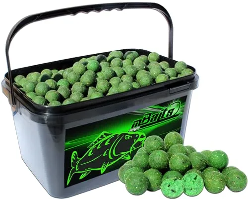 Angel-Berger Magic Baits Boilies im Eimer 4 kg alle Sorten Futterboilies Karpfenboilies Boilieset (Muschel)