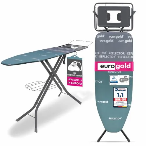 EUROGOLD Bügelbrett California 120x42 cm mit Steckdose