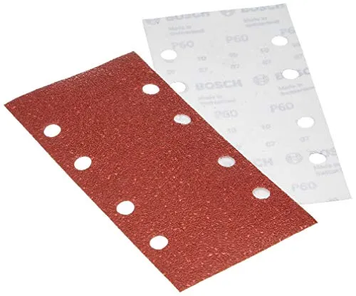 Bosch DIY Accessories Schleifblatt (für Schwingschleifer verschiedene Materialien, 10 Stück, 93 x 185 mm, Körnung 60)