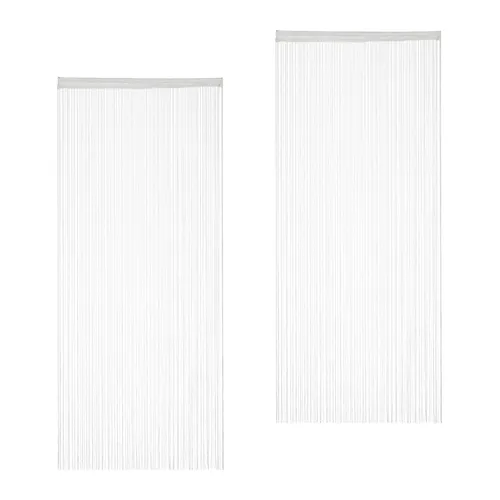 Fadenvorhang Fadengardinen Türvorhang Fadenstore Raumteiler kürzbar 2 Stück