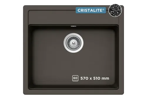 Schock Granitspüle Oslo, quadratisch, 57/51 cm von Schock