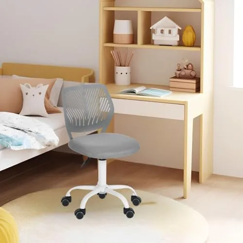 FurnitureR Kinderstuhl Schreibtisch Höhenverstellbar, bunter ergonomischer Jugendstuhl mit Rückenlehne und Armlehnen, Kinderstuhl mit 5 Rädern, für Kinder 3-10 Jahre alt, maximale Belastung 100 kg