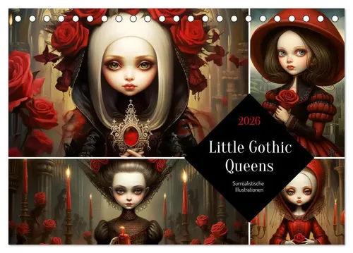 Rose Hurley | Little Gothic Queens. Surrealistische Illustrationen...