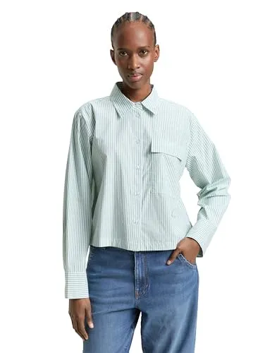 TOM TAILOR Denim Boxy Fit Hemdbluse aus Baumwolle von Tom Tailor