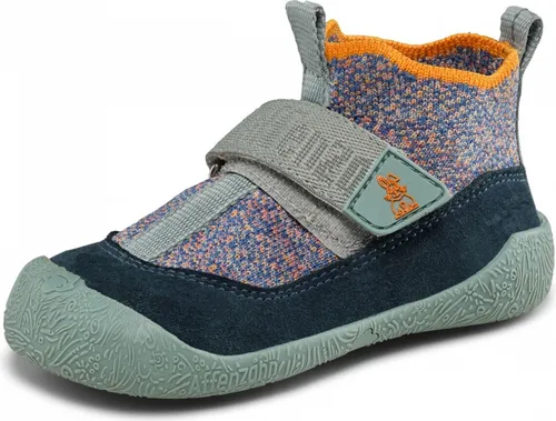 Affenzahn Lauflerner Knit Toddly - Rutschfeste und flexible Schuhe für kleine Entdecker - Lauflernschuhe für Jungen, mit weichem Schlupfeinstieg und Klettverschluss für perfekten Halt, atmungsaktiv und nach dem Barfußschuhprinzip entwickelt für gesunde Fußentwicklung.
