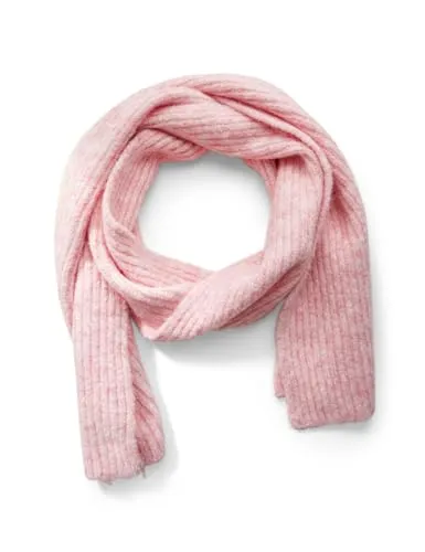 STREET ONE Damen A572487 Langer Strickschal, Sweet Rose - Schal für Damen im Melange-Look, aus einem weichen Materialmix mit Stretchanteil, perfekt für kühle Tage und vielseitig kombinierbar.