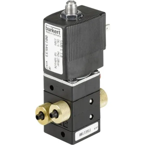 Bürkert Servogesteuertes Ventil 134630 5420 24 V/DC - Magnetventile mit kompaktem Design, drosselbare Abluft und vielseitigen Anschlussmöglichkeiten für flexible Anwendungen.