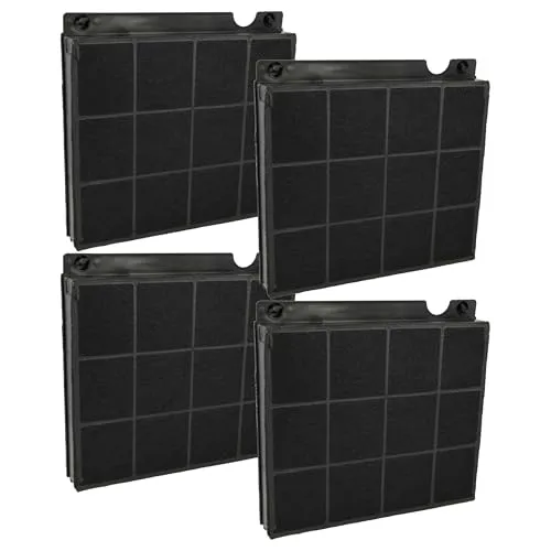 vhbw 4X Aktivkohlefilter kompatibel mit AEG DD8390-M, DD9864-M, DD9874-M, DD9894-M, DI9814-M, DIB3950M, DIB4950M, DIDIBM Dunstabzugshaube